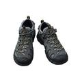 LUXUR Men's Leather Mountain Hiking Shoe Flat Outdoor Shoes Sneakers Fashion Low Lace Up Shoes