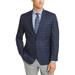 Michael Kors Mens Kelson Woven Plaid Two-Button Blazer