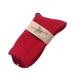 Lian LifeStyle Men's 9 Pairs Knitted Wool Crew Socks One Size 8-11 (Red)