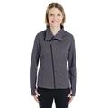 Ladies' Amplify MÃ©lange Fleece Jacket - CARBON/ BLACK - L