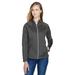 The Ash City - North End Ladies' Gravity Performance Fleece Jacket - CARBN HEATH 452 - XS