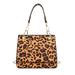 Fashion Animal Leather Handbag Women Shoulder Messenger Bag (Brown Leopard)