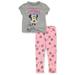 Disney Minnie Mouse Girls' Tie Front 2-Piece Leggings Set Outfit (Little Girls)