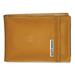 Beta RFID Blocking Leather and Polyester Front Pocket SlimFold Wallet with Credit Card Slots and Utility Pockets