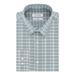 CALVIN KLEIN Mens Green Check Collared Work Dress Shirt L 16.5- 34/35