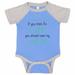 Adorable Niece/Nephew Baseball Bodysuit Raglan â€œIf You Think I'm Cute You Should See My Uncleâ€� Cute Uncle Newborn Shirt Gift - Baby Tee, 12-18 months, Blue & Grey Short Sleeve