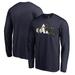 Utah Jazz Fanatics Branded X-Ray Long Sleeve T-Shirt - Navy