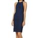 Fame and Partners NEW Navy Blue Womens 6 (AUS 10) Lace Sheath Dress