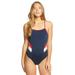 Sporti Poly Pro Splice Thin Strap One Piece Swimsuit (28, Navy/Red)