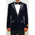 Mens Navy Velvet Tuxedo Jacket Alberto Nardoni Velvet-Tux101