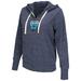 London Spitfire G-III 4Her by Carl Banks Women's Tri-Blend Full-Zip Hoodie - Navy