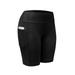 Save Money Women High Waist Out Pocket Yoga Short Tummy Control Tight-Fitting Workout Running Athletic Leisure and Breathable Yoga Shorts Sports Shorts
