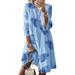 Sexy Dance Oversized Cotton Linen Dresses for Women Casual Loose Baggy Summer Beach Sundress O-neck Vintage Swing Dress Ladies Boho Floral Printed T Shirts Dress