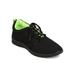 New Women Refresh Jump-02 Canvas Lace Up Neon Lined Comfort Sneaker