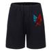 Taicanon Men's Summer Sports Shorts Fashion Men's Five-quarter Pants, Anime Print Beach Shorts(Black-S)