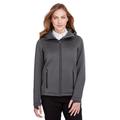 Ladies' Paramount Bonded Knit Jacket - CARBON HTHR/ BLK - M