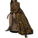 ZANZEA Womens Dresses V-Neck Long Sleeve Leopard Print Holiday Beach Casual Dress