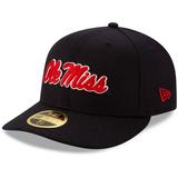 Ole Miss Rebels New Era Basic Low Profile 59FIFTY Fitted Hat - Navy