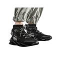 Avamo Men High Top Shoes Men's Sports Casual Shoes High Top Sneakers w/ Reflective Stripped Flying Weaving Walking Shoes