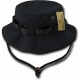 RapDom Ripstop Mens Boonie Hat [Black - XL]