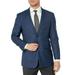 Adam Baker by Douglas & Grahame Men's 43114 Single Breasted 100% Wool Ultra Slim Fit Blazer/Sport Coat - Blue Plaid - 48L