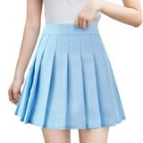 Hirigin Girls High Waisted Plain Pleated Skirt Skater Tennis School Uniforms A-line Mini Skirt Lining Shorts