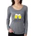 This is My Drinking T-Shirt I wear It Everyday Beer Mug Funny Womens Drinking Scoop Long Sleeve Top, Premium Heather, 2XL