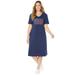 Catherines Women's Plus Size Mayfair Park A-Line Dress