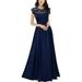 Sexy Dance Bridesmaid Lace Maxi Dress For Lady Evening Formal Party Cut Out Prom Long Gown Womens Formal Evening Party Cocktail Ball Gown Maxi Dress