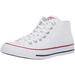 Converse Women's Chuck Taylor All Star Madison Mid Top Sneaker, White/White/White, 7 M US