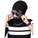 Loliuicca Family Winter Warm Scarf+Hat Set Women Kid Men Knitted Skull Caps