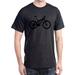 CafePress - Black Mountain Bike Bicycle - 100% Cotton T-Shirt