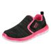 Dream Pairs Kids Boys & Girl Fashion Sneakers Slip On Casual Sneaker Indoor Outdoor Walking Shoes Luca Black/Fuchsia Size 13