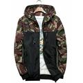 Men's Plus Size Hooded Waterproof Hiking Jacket Winter Ski Sports Camo Coat