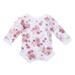 Aktudy Newborn Baby Photography Props Lace Rompers Backless Outfits (Rose)