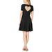 Maison Jules Womens Heart Cutout Fit & Flare Dress