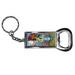 Flowers in a blue vase by Vincent Van Gogh Bottle Opener Keychain