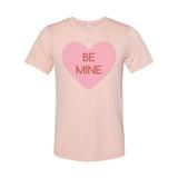 Valentine's Day Shirt, Be Mine, Be Mine Shirt, Valentines Shirt, Love Shirt, Valentine's Day Gift, Be Mine Tshirt, Valentines Gift, Unisex, Peach, XL