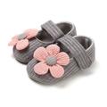 Summark Autumn baby girl non-slip leisure walking shoes flower sports shoes soft sole first walker dress shoes non-slip baby moccasins