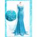 Sexy Snow Elsa Queen Women Dress Cosplay Party Fancy Gown Dresses women maxi dress blue long dress sexy women clothing