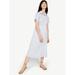 Free Assembly Women's Short Sleeve Maxi Shirtdress