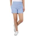 HDE Women Chino Shorts 4" Inseam Elastic Waist Summer Shorts Faded Denim XXL