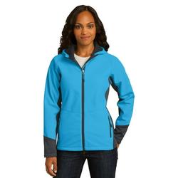 Port Authority Women's Vertical Hooded Soft Shell Jacket. L319