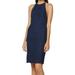 Fame and Partners NEW Navy Blue Womens 8 (AUS 12) Lace Sheath Dress