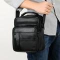 Casual Men's Business Genuine Leather Mini Crossbody Bag Cow Skin Small Men Single Shoulder Messenger Bags