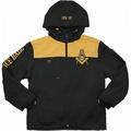 Big Boy Prince Hall Mason Divine S4 Mens Hooded Windbreaker Jacket [Black - M]