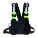 Men Women Fashion Chest Rig Bag Reflective Vest Hip Hop Streetwear Functional Harness Chest Bag Pack Front Waist Pouch Backpack