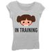 Lucasfilm Star Wars Princess Leia Emoji "In Training" Short Puff Sleeve Graphic T-Shirt (Little Girls & Big Girls)