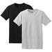 Hanes Comfortsoft Short Sleeve T - LIGHT STEEL - Large (Pack of 4) (2 Black / 2 Light Steel)