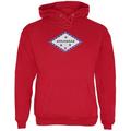 Born and Raised Arkansas State Flag Mens Hoodie Red X-LG